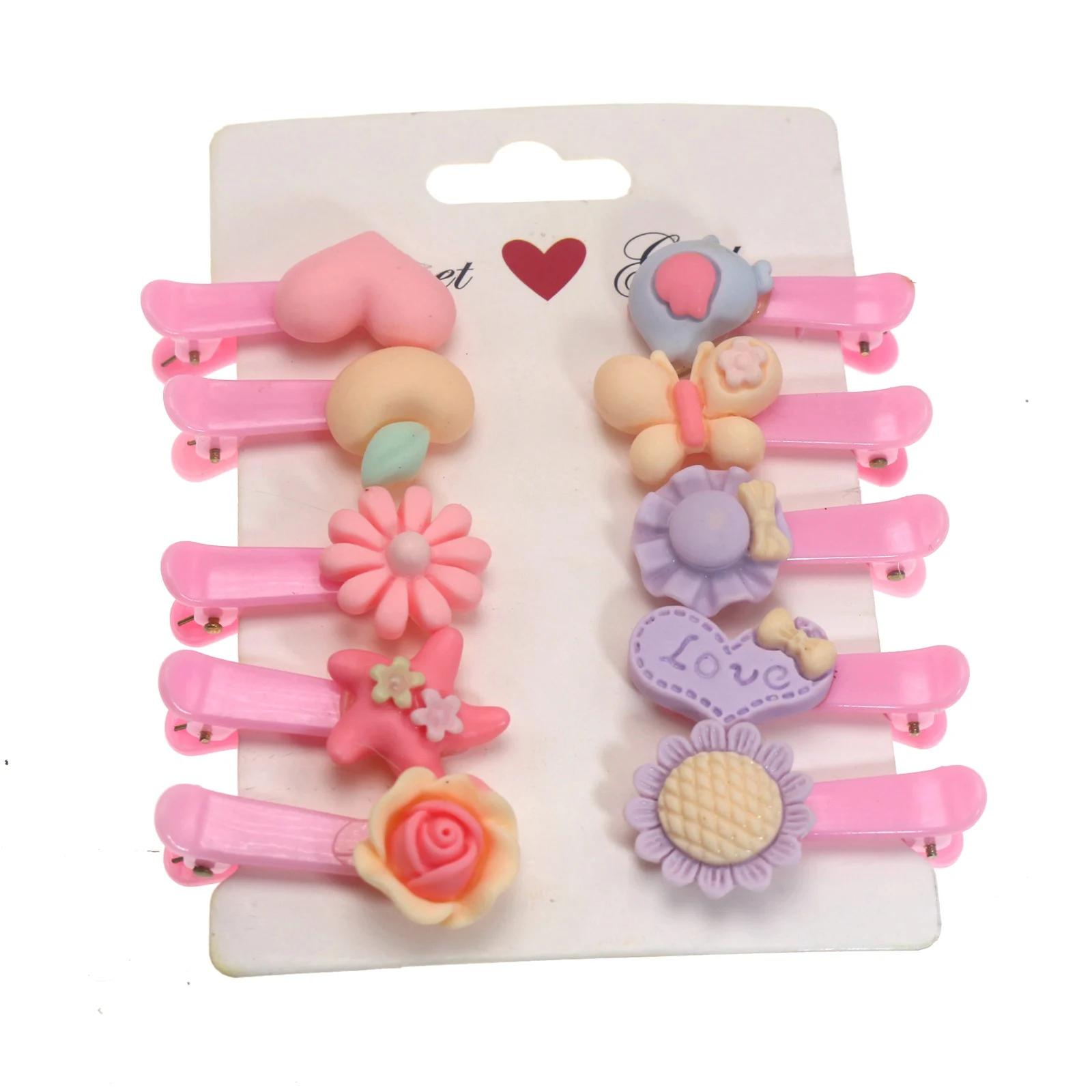 25 Pcs Mixed Matte Color Kids Plastic Cartoon Hair Clips Slides Grip Clips Gifts 100 pcs 4cmx6cm zipper bags grip seal self resealable mini poly plastic