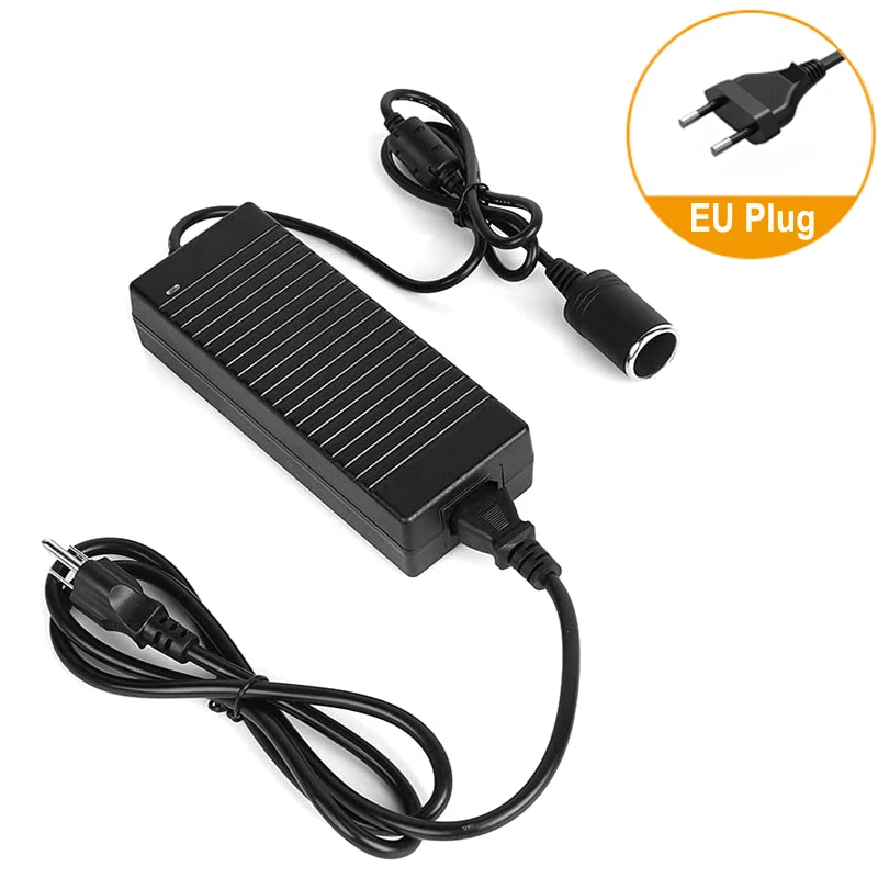 Universal AC to DC Power Converter with 12V Car Adapter Socket, 180W 15A Power Supply