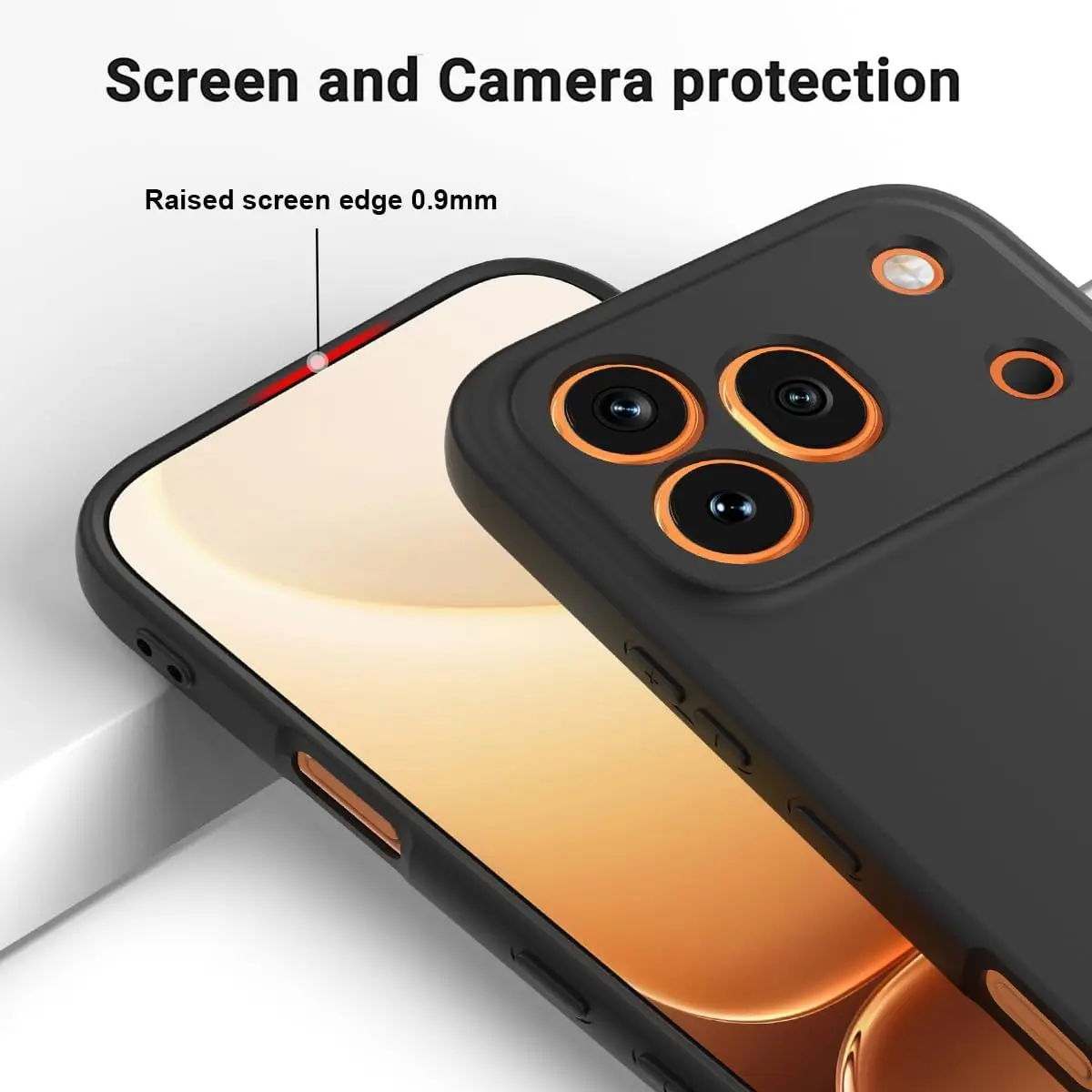 Fashionable Solid Color Shockproof Liquid Silicone Phone Case with Lanyard