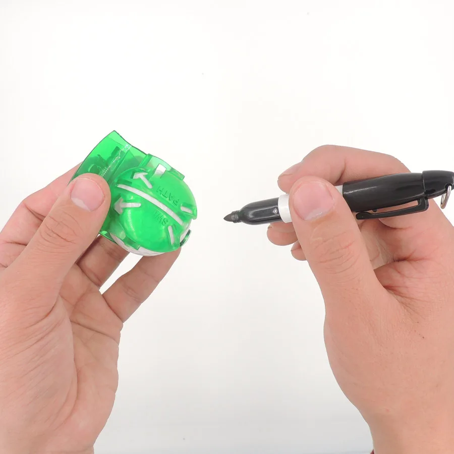 1 Set Golf Ball Liner Green Clip Design Draw Double Side Putting Line With Black Pen Drop Ship  Golf Accessories Supplies