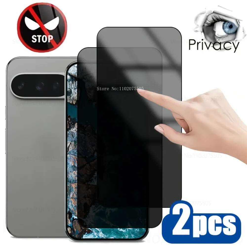 2 Uds Vidrio Templado Antipía Para Google Pixel 9a 8 Pro 6 7 8
