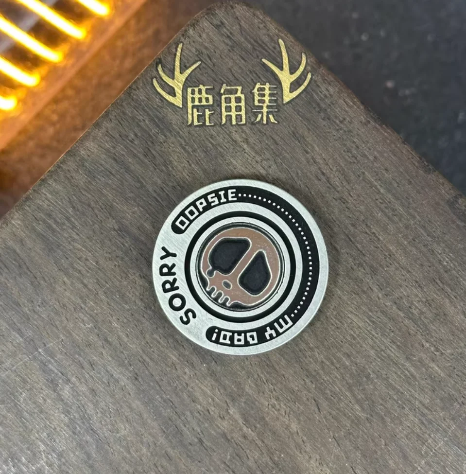 사용된 EDC 라우티 코인 스틸 피젯 디컴프레션 장난감
