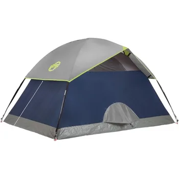 Coleman Sundome Camping Tent, 2/3/4/6 Person Dome Tent with Snag-Free Poles for Easy Setup in Under 10 Mins 3