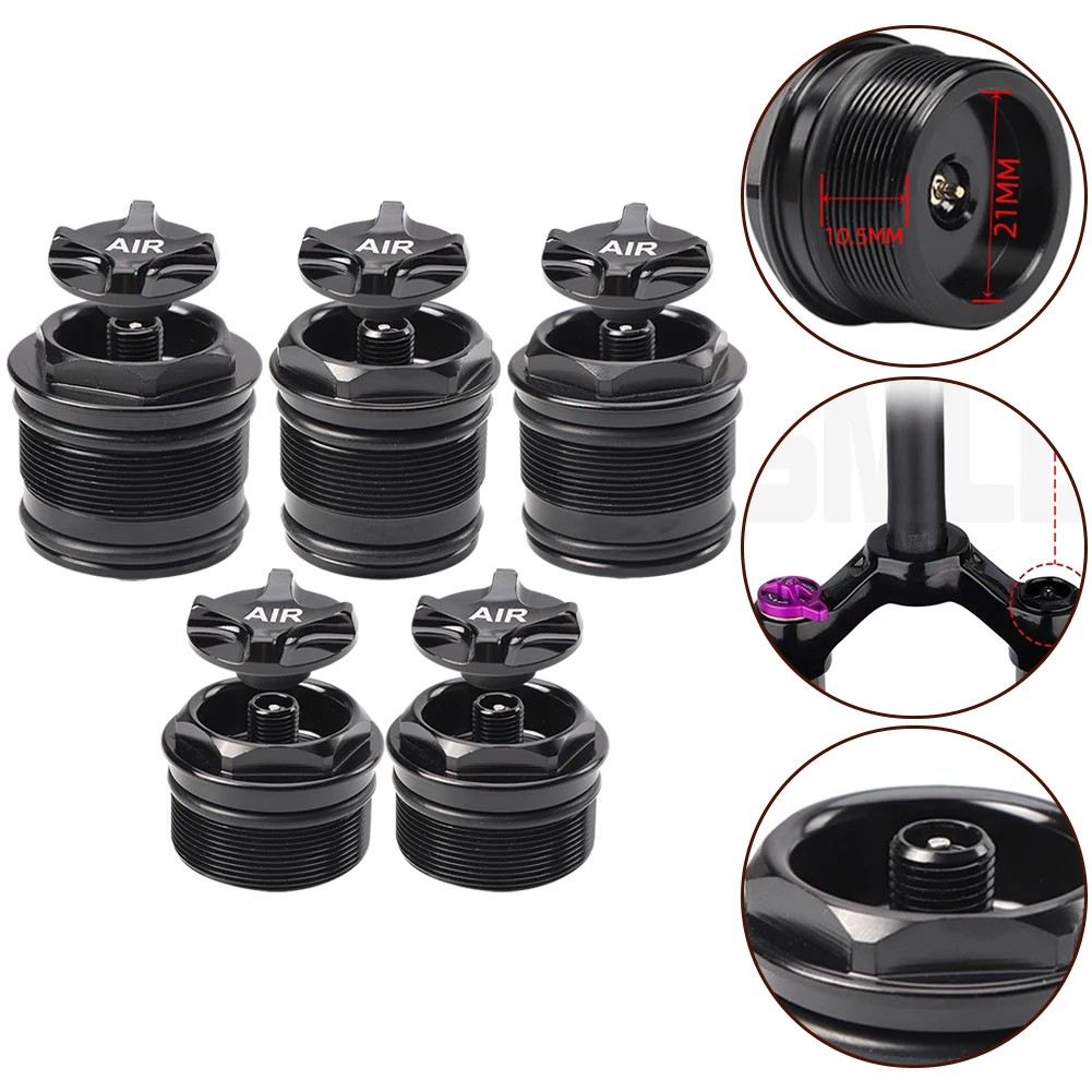 Cycle Fork Cover Cap Aluminum Alloy Air Fork Nozzle Cover Shock Absorption Front Fork Shoulder Gas Cap Cover New