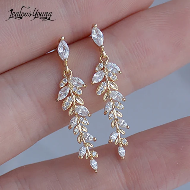 Crystal bridal chandelier earrings - Triple strand crystal chandelier  earrings - Style #2146 | Twigs & Honey ®, LLC