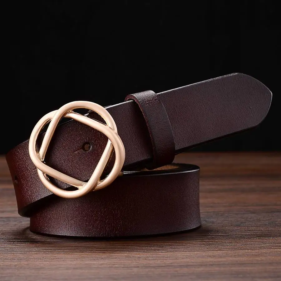 Stylish Classic Buckle Leather Belts 3