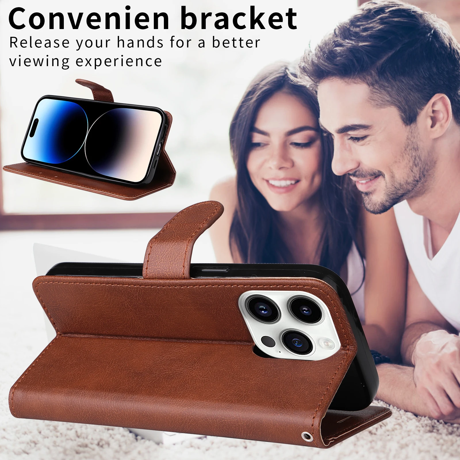 Elegant Leather Wallet Phone Case