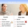 Henotin Simple Style Rectangle Frame Prescription Reading Glasses Spring Hinge Men  Women HD Eyeglasses +1.0+2.0+3.0+4.0+5 4