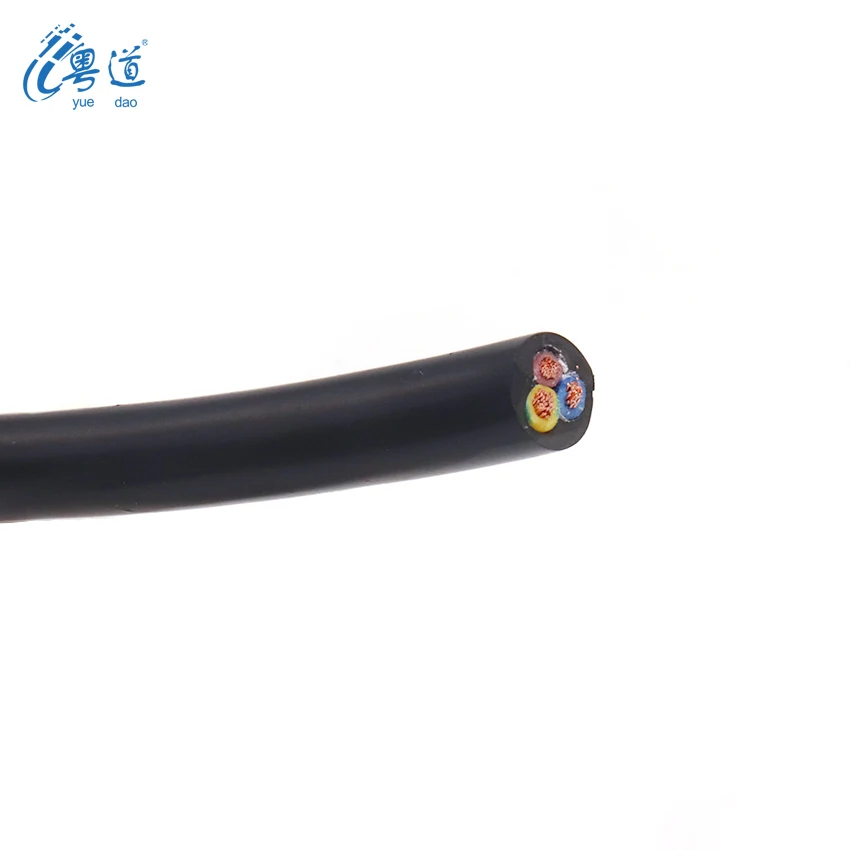 통신 전원 케이블 rvv 3*1.5mm, 맞춤형 고품질 3 코어 색상 공장 가격 구리 코어 pvc 전원 케이블