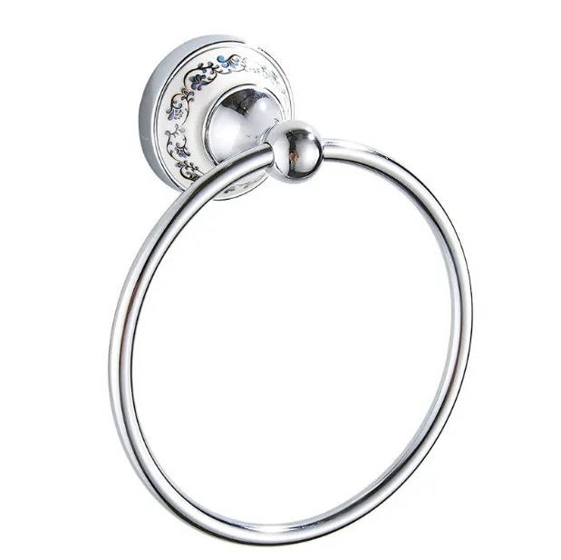 European Stainless Steel Bathroom Pendant Towel Rack Bathroom Set Wall Rack Towel No Punching
