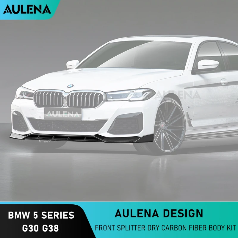 

Aulena Design Dry Carbon Body Kit Front Splitter Front Lower Lip Spoiler High Performance Full Dry Carbon For Bmw 5 Series G38