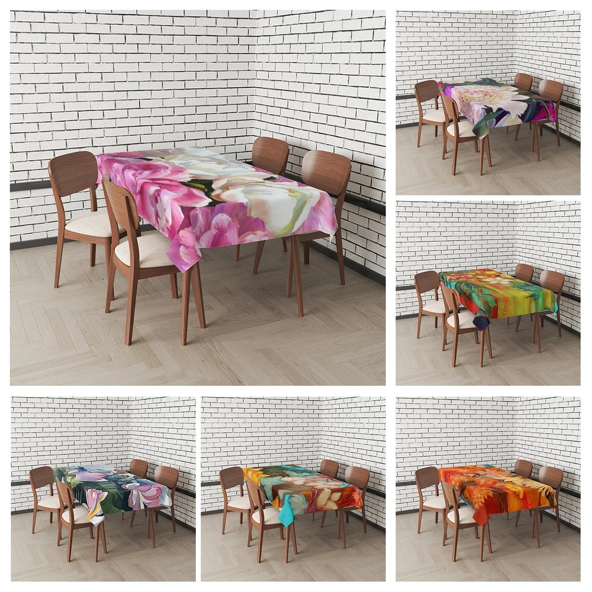 Home tablecloths for dining tables decoration and rectangular table accessories waterproof cloth Anti-stain tablecloth table cloth,rectangular tablecloth