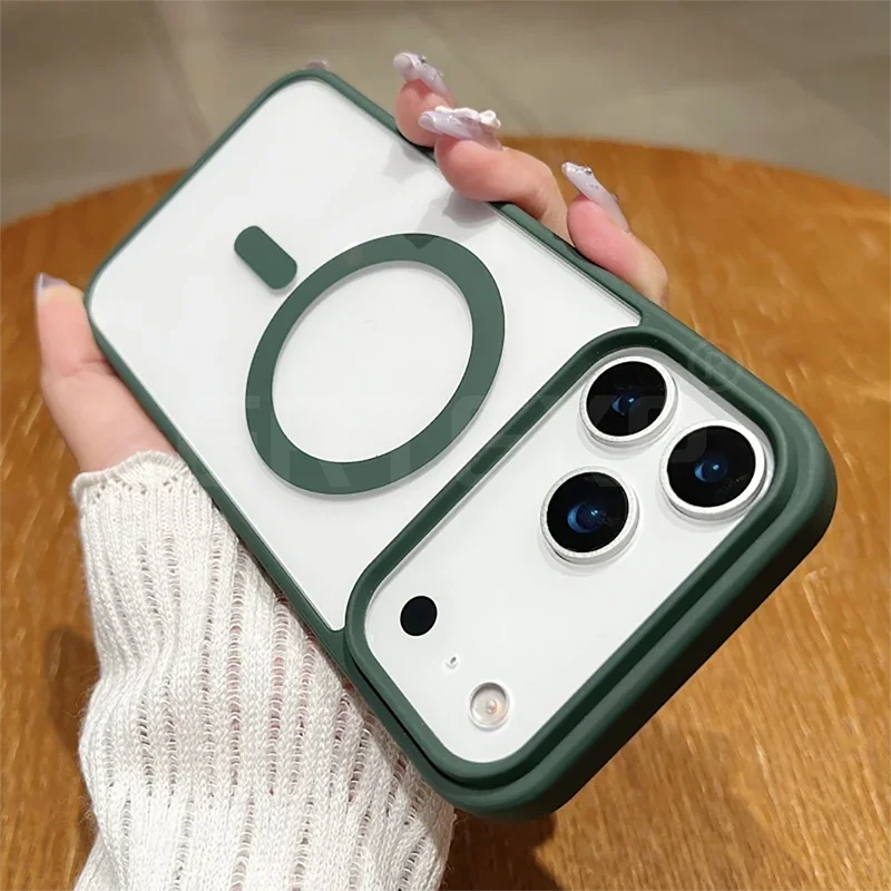 Luxury Magnetic Candy Color Matte Clear Case - Ultra Thin & Soft