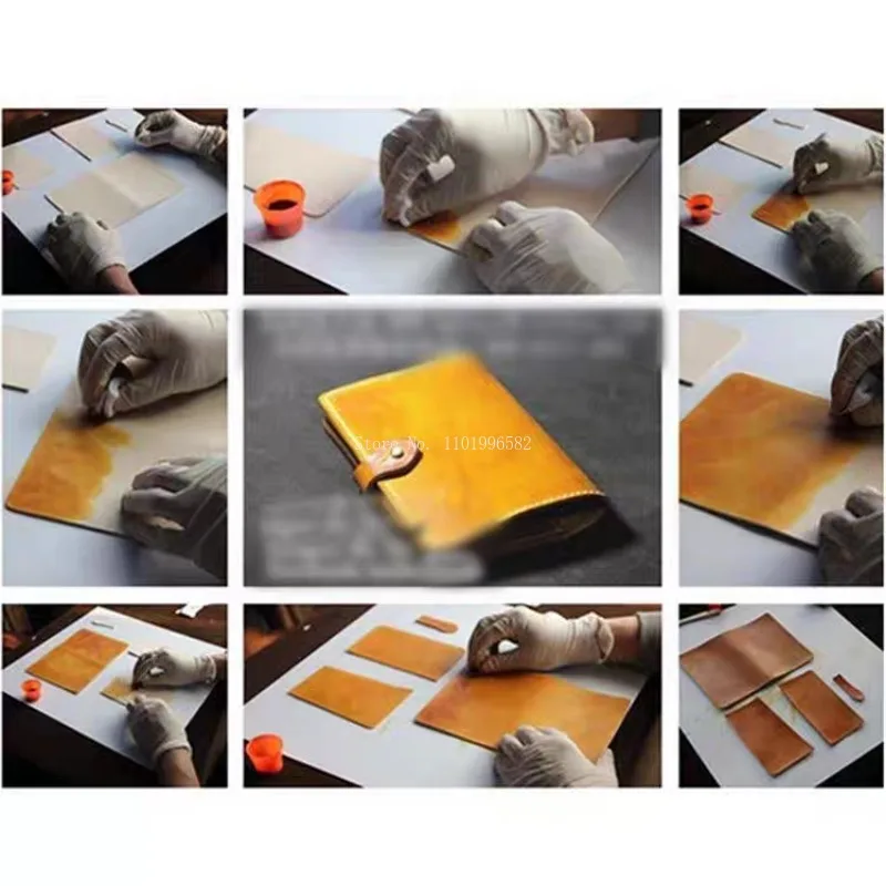 Leather Dye 100ml/ Bottle Leather Engraving Coloring Alcohol Dye DIY Handmade Leather Products Color Changing/Coloured Drawing Dyeing Agent