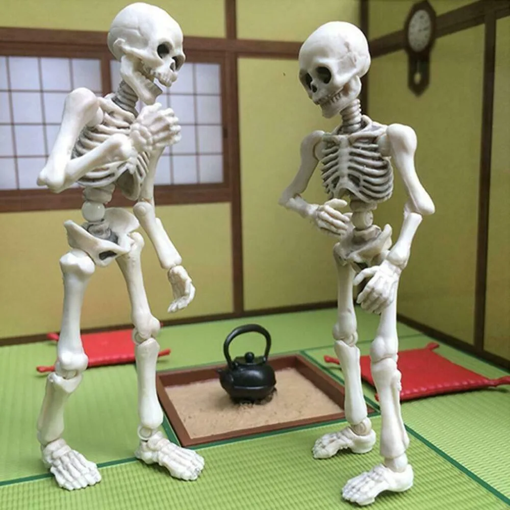 New Mini Figure Toy Movable Mr. Bones Move Cute Human Model Gift Funny ...