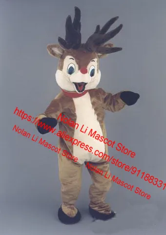 

High Quality EVA Material Helmet Deer Mascot Costume Cartoon Suit Cosplay Birthday Party Advertising Game Adult Size 608