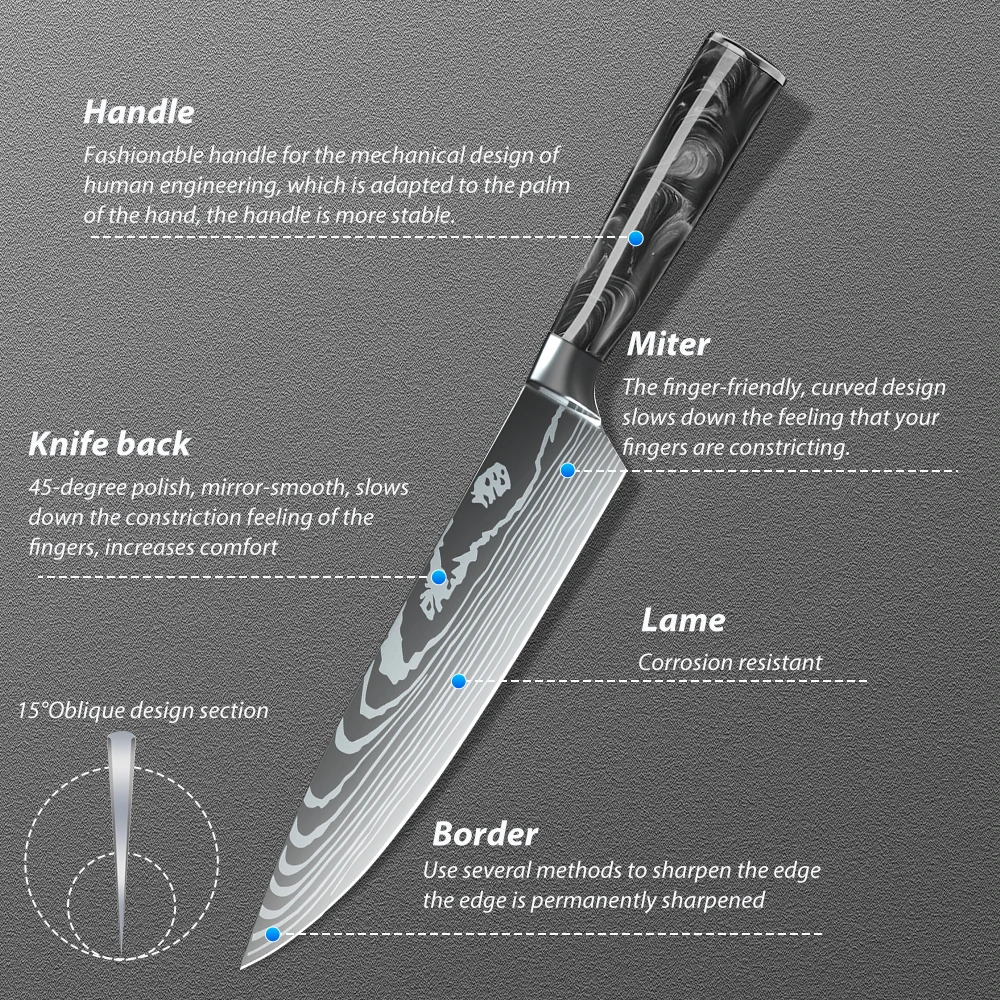 Stainless steel blades close-up