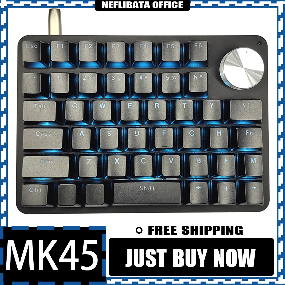 

G50 Mk45 Mechanical Keyboard Mini Numpad Knob Macro Programming Keyboard Ergonomics RGB Accessories Drawing Design Office Gifts