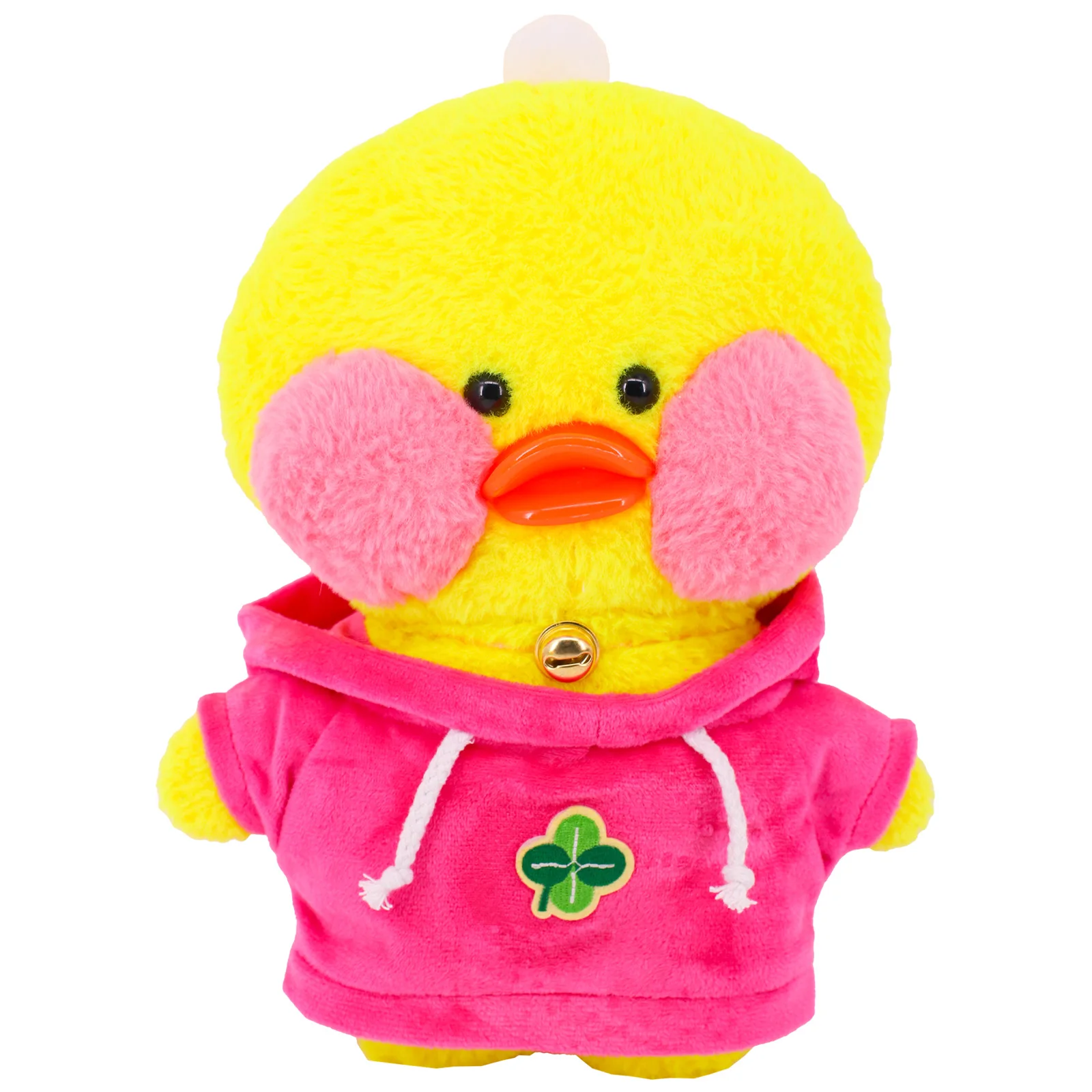 Plush Toy Doll Clothes 30Cm Yellow Duck Plush with Hoodie Sweater for Children