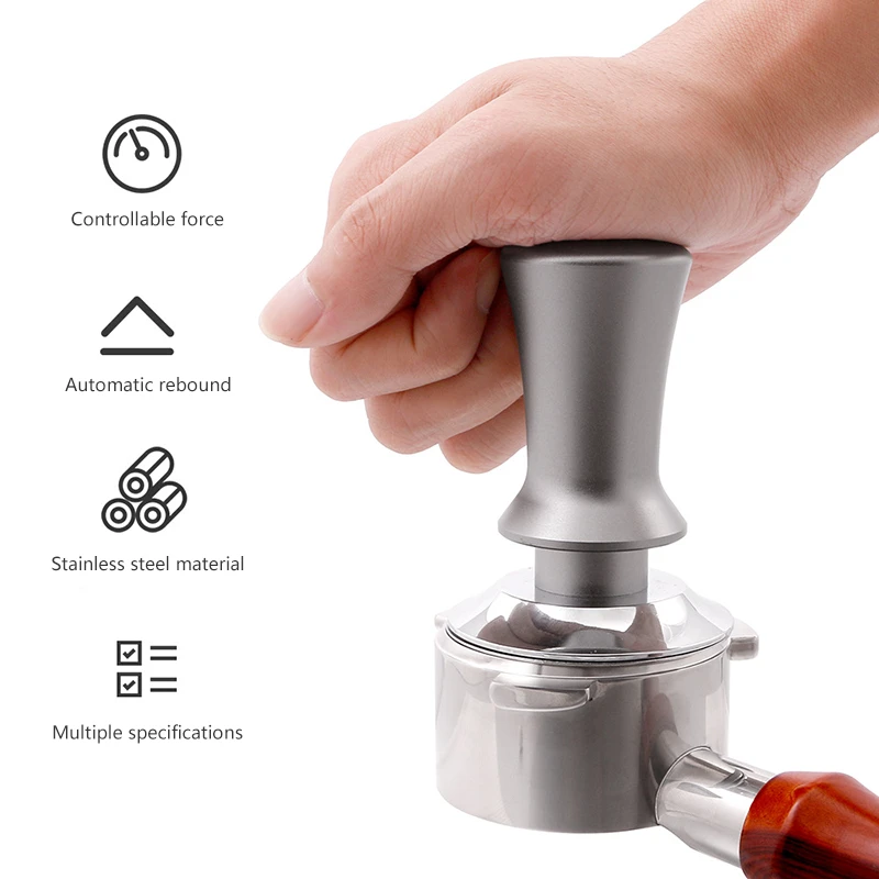 Stainless Steel Espresso Coffee Tamper Powder Hammer Pressing 30lb