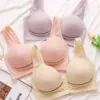 Front Open Maternity Nursing Bra Plus Size Mother Pregnant Women Underwear Cotton Breast Feeding Bras Wire Free Pregnancy Clothe 2