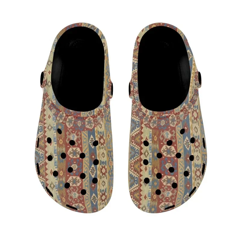 Vintage Tribal Pattern Summer Women's Soft Sole Slippers Comfortable Garden Shoes For Adults Outdoor Beach Sandals
