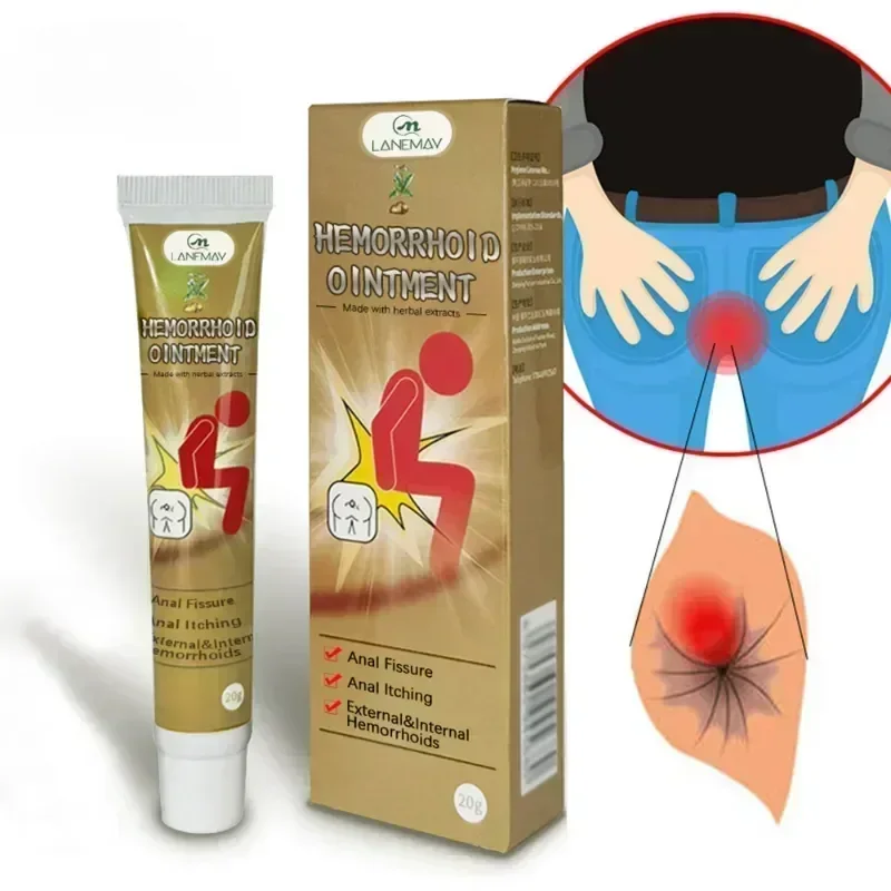 Hemorrhoid Removal Cream New Natural Herbal Extract Relieve Anal Anus Swelling Bleeding Gel
