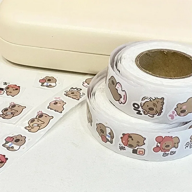 500pcs/set Cartoon Capybara Sticker Decals Decoration DIY Phone Notebook Suitcase Laptop Fridge Kids Sticker Student Accessories cartoon stickers,paper stickers,adhesive stickers,cartoon sticker