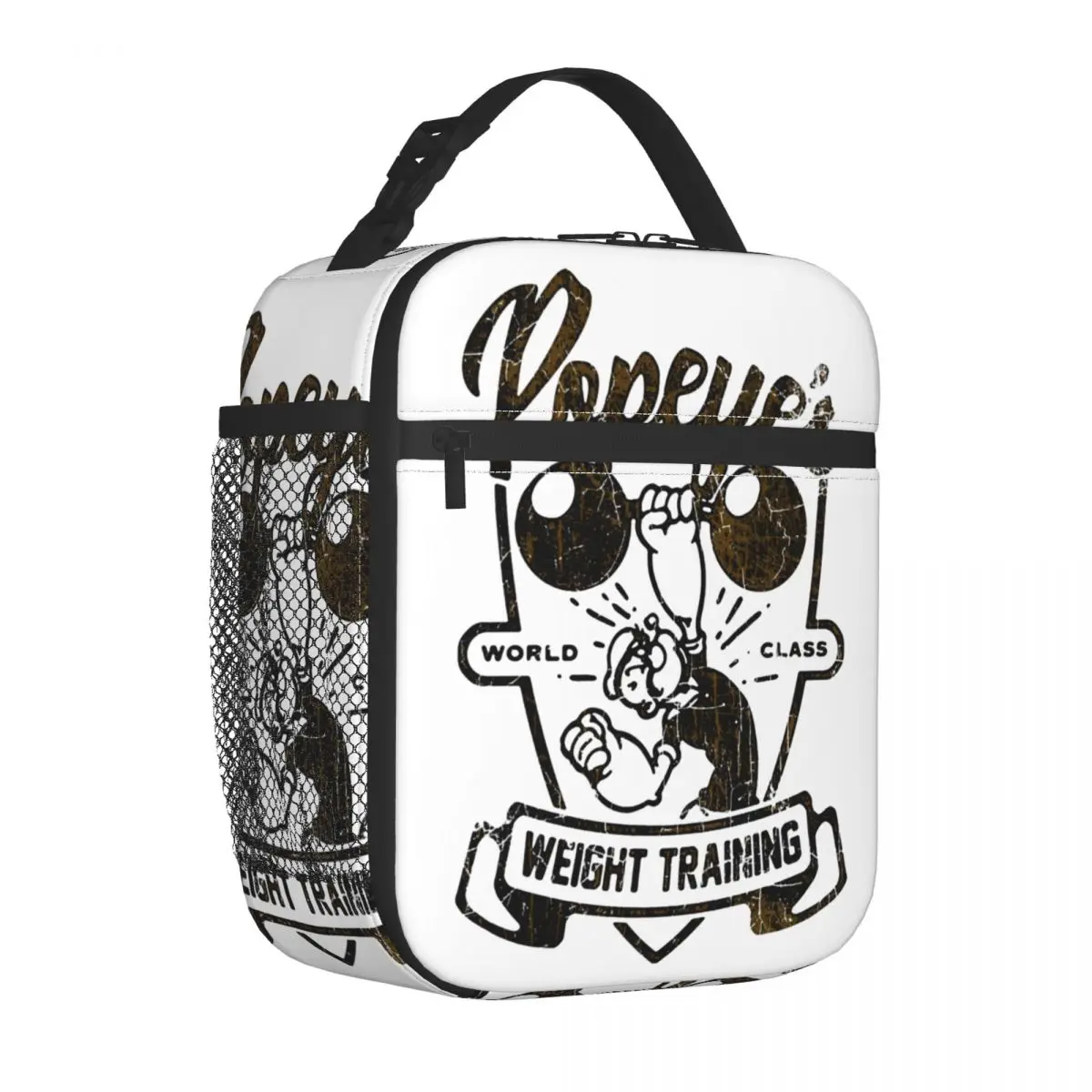 

Popeyes Weight Training Insulated Lunch Bags Large Cartoon Meal Container Cooler Bag Tote Lunch Box School Food Storage Bags