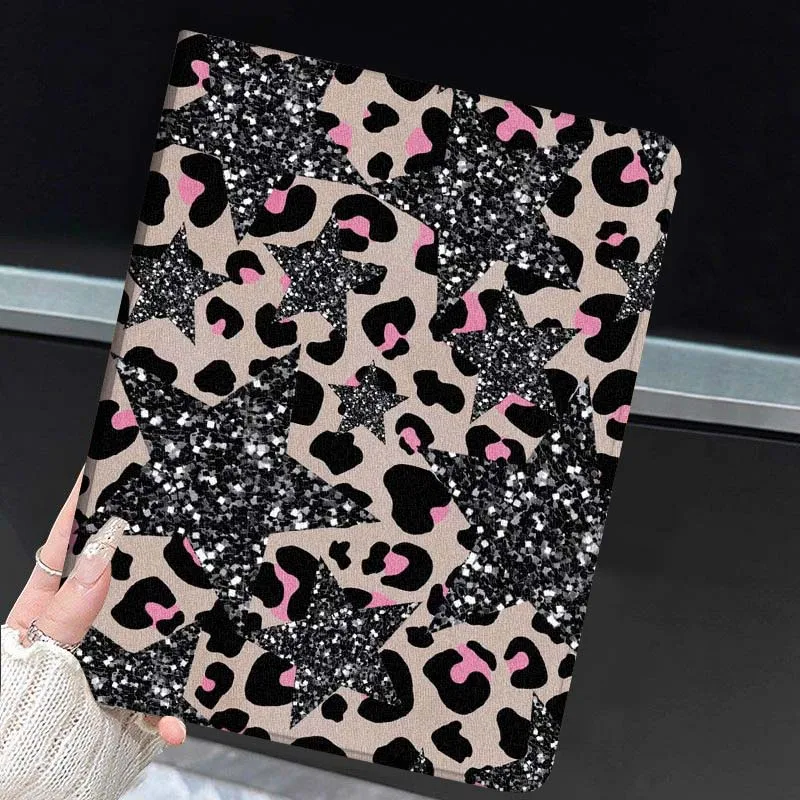 Cartoon Leopard Star Soft Tablet Case - Stylish and Protective Cover