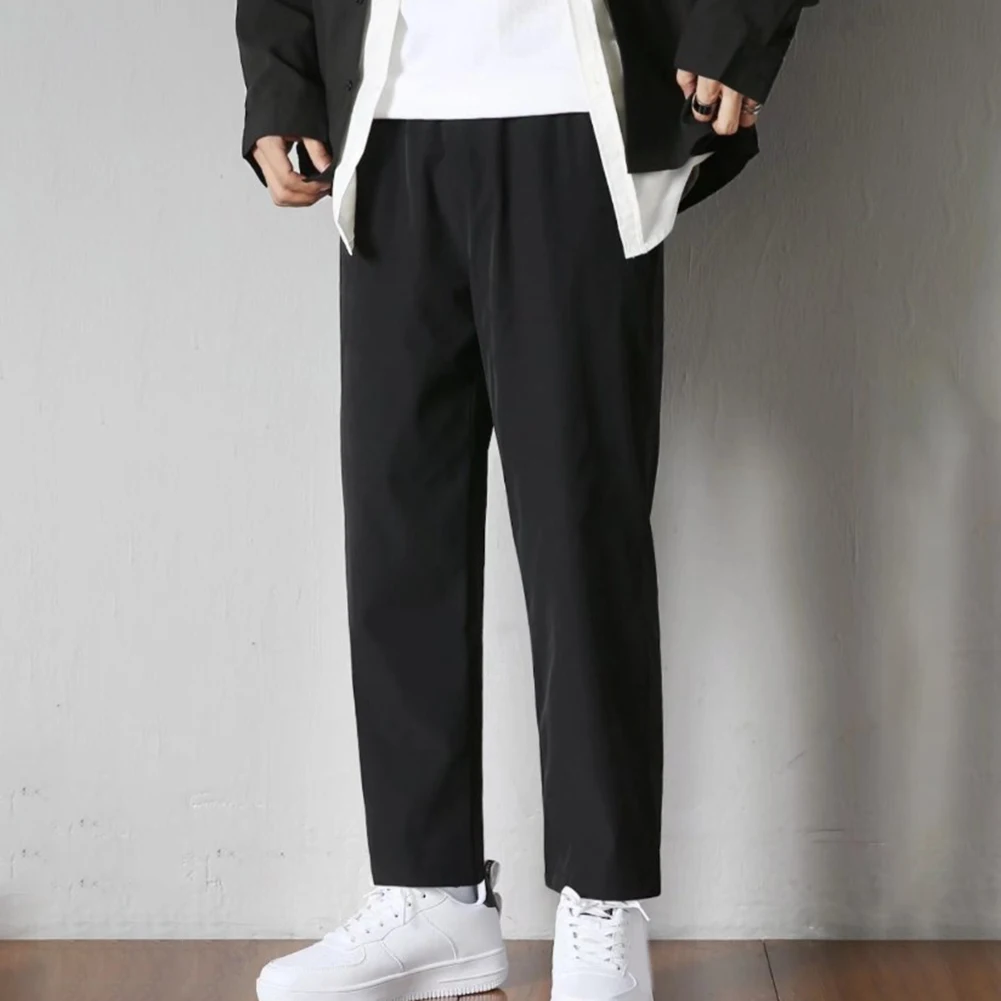 

Affordable Brand New Pants Trousers Baggy Cropped Pants Business Casual Fashion Solid Color Trousers Work Wear