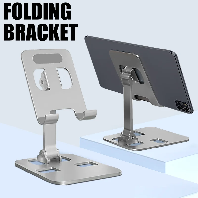 Universal All Tablet Holder Aluminum Alloy Portable For iPad Holder Tablet Stand Mount Adjustable Flexible Mobile Phone Stand