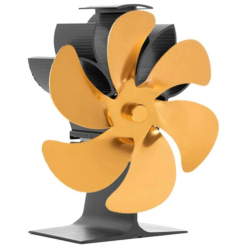 Environmentally Friendly Fireplace Fan 6 Blades Home Indoor Non-Electric  Stove Fan Wood-Burning Stove Fans - AliExpress