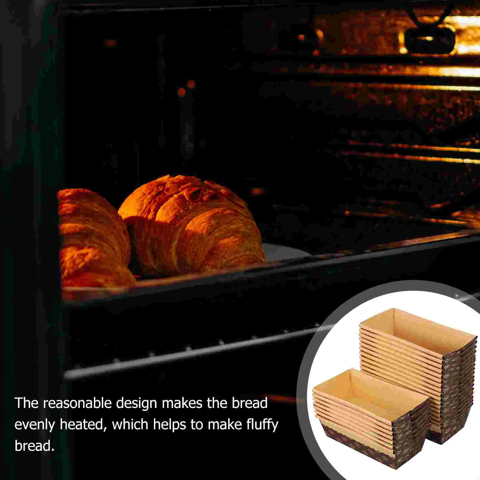 Baking Pans Paper Pan Loaf Bread Mold Toast Disposable Cakes Food  Containers Liner Corrugated Storage Takeout Kraft Loft Pastry