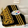 Fashion P-Pittsburgh S-Steelers Blanket Skin friendly comfort warm soft plush blanket suitable sofa living room office bedroom 4