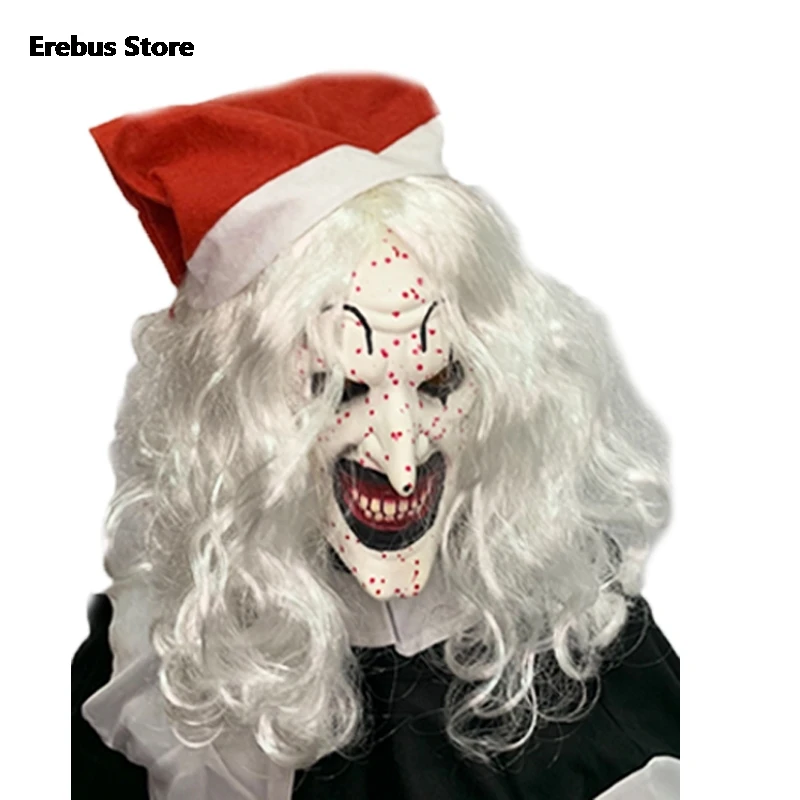 thumbnail image 1 of Adultos Niños Terrifier 2 Art El Payaso Cosplay Disfraz Mono Sombrero Máscara Trajes Halloween Carnaval Traje Película De Terror Cosplay, 1 of 5