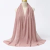 Foulard Hijab en mousseline de soie pour Femme, voile musulman ramadan ,hijab femme musulman,foulard musulmane pour femme, foulard mousseline en Jersey doux de haute qualité hijab islam voile femme musulman,70*180cm