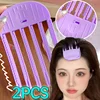 Korean Fluffy Hair Roots Clip Purple Hairs Styling Tool Fork Comb Hairdressing High-top Artifact Wind-shaped Comb Shaping Tools 4