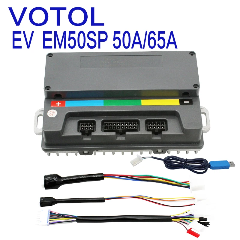Electric Scooter Accessories VOTOL EM50SP 7255Sp 60A 400W-2000W DC Brushless Sine Wave Controller QS Motor Electric Motorcycle Controller