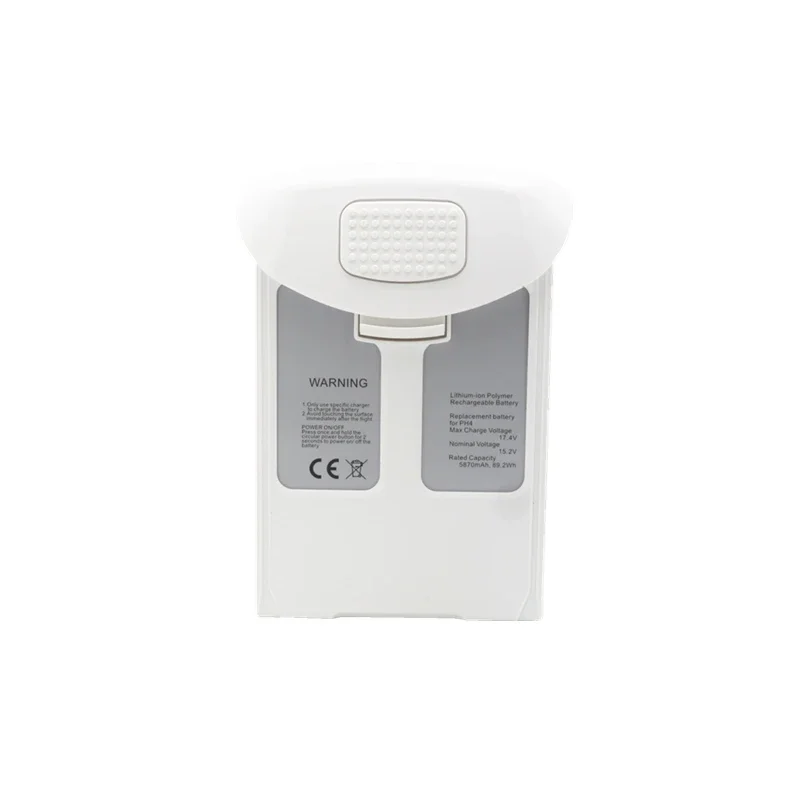 Batterie de rechange pour Phantom 4 montrant les spécifications techniques sur l'étiquette