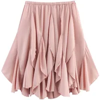 Mid-Length Women's Skirt 2025 Summer New Sle Decorative Layered Design Mid-Waist A-Line Skirt Faionable Ladies Skirt - Image 5