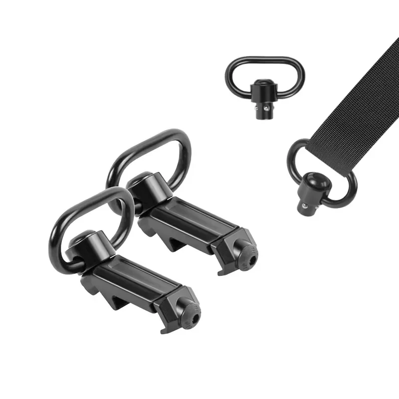 360-Grad-QD-Sling-Schienenhalterung aus Metall mit 1,25-Zoll-Drehgelenk und 20-mm-Sockel für Jagdzubehör – Detail 1