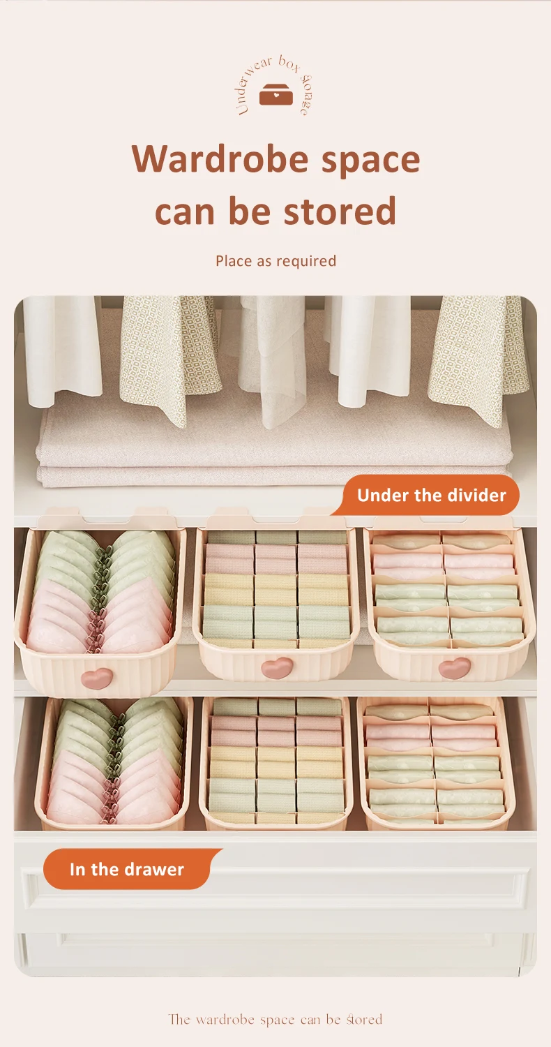 Wardrobe Bra Drawer Organizers 10 Cells