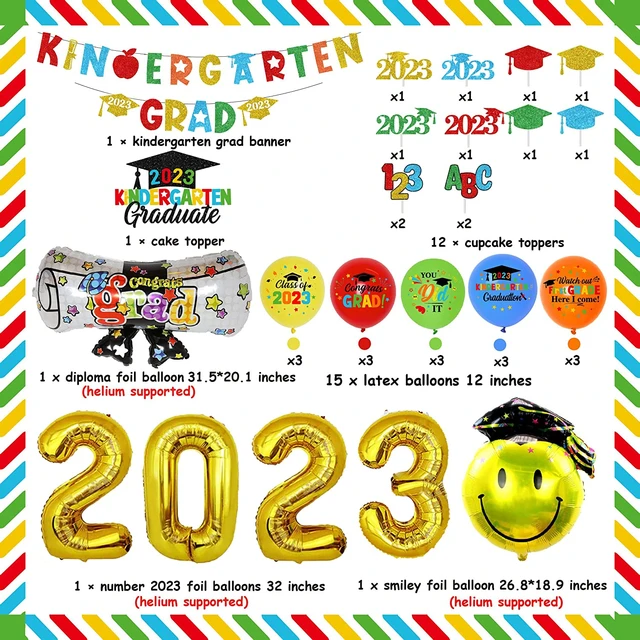 2023 Kindergarten Graduation Cap Topper Coloring Page -   Graduation  cap toppers, Kindergarten graduation cap, Graduation hat toppers