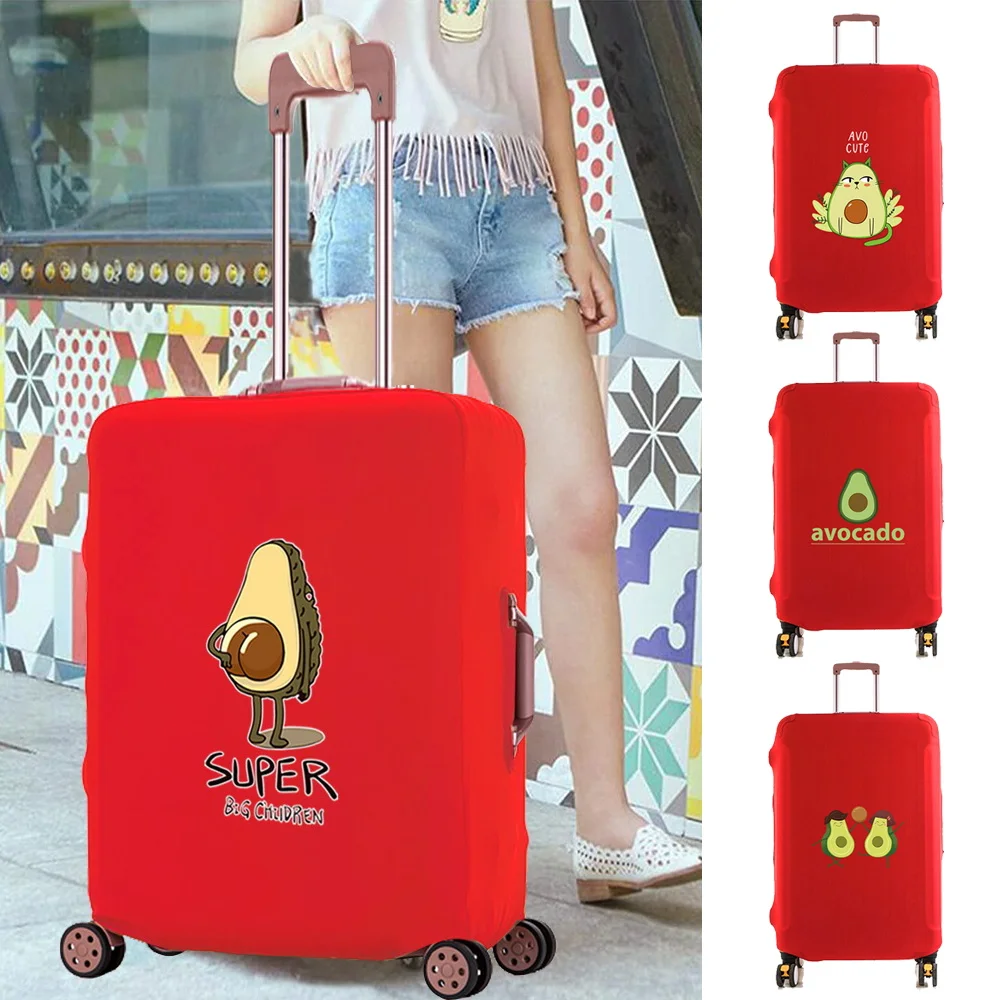 

Luggage Case Scratch Resistant Suitcase Cover Avocado Print Trolley Protective Cover Apply To 18-28 Inch Travel Accessory Covers