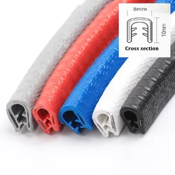 Universal Car Door Protective & Decorative U - Shaped Edging Strip - 5m (WHITE)