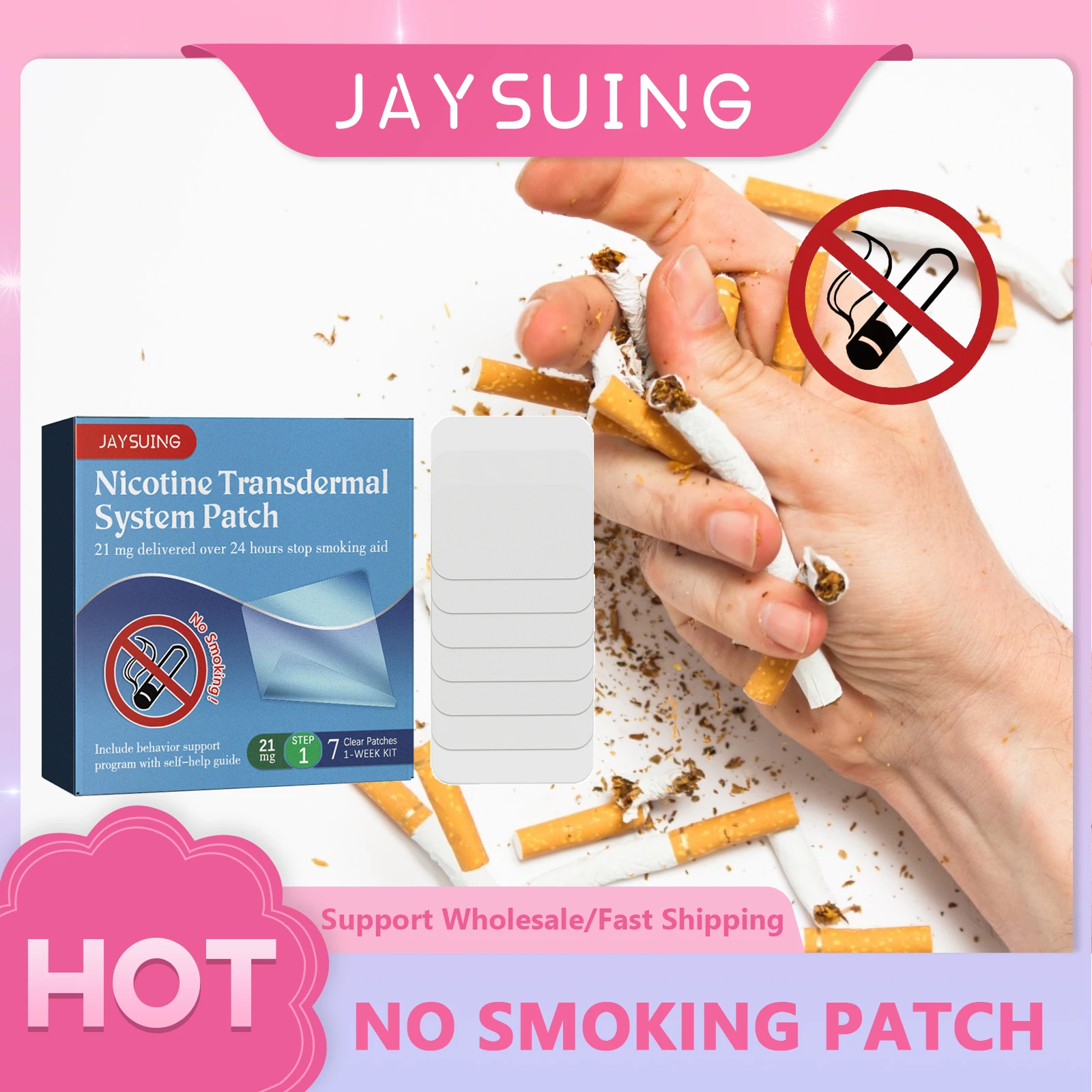 Stop Smoking Patch Effective Help Stop Cigarette Cessation Nicotine