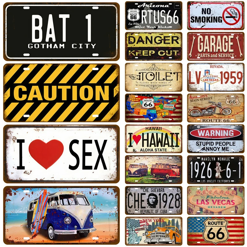 Targa Targa Targa In Metallo Poster Wall Art Home Decor Targhe In Latta Vintage Moto Car Route 66 Per Garage Bar Pub Moto Club Gas