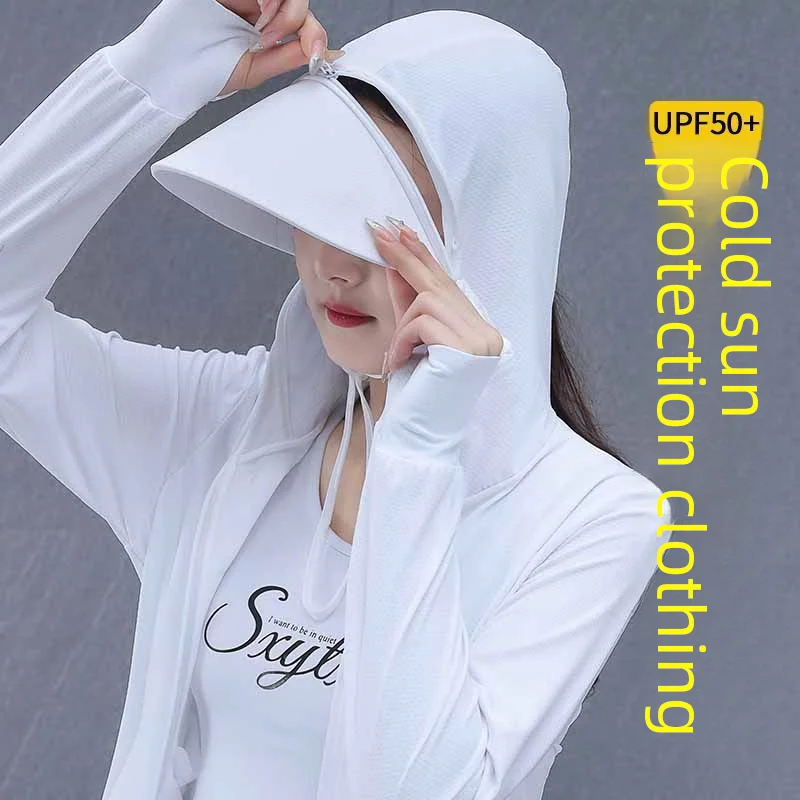 thumbnail image 5 of Chaqueta de pesca ligera y transpirable con protección solar de seda helada para hombre y mujer, con protección UV UPF50, 5 of 5