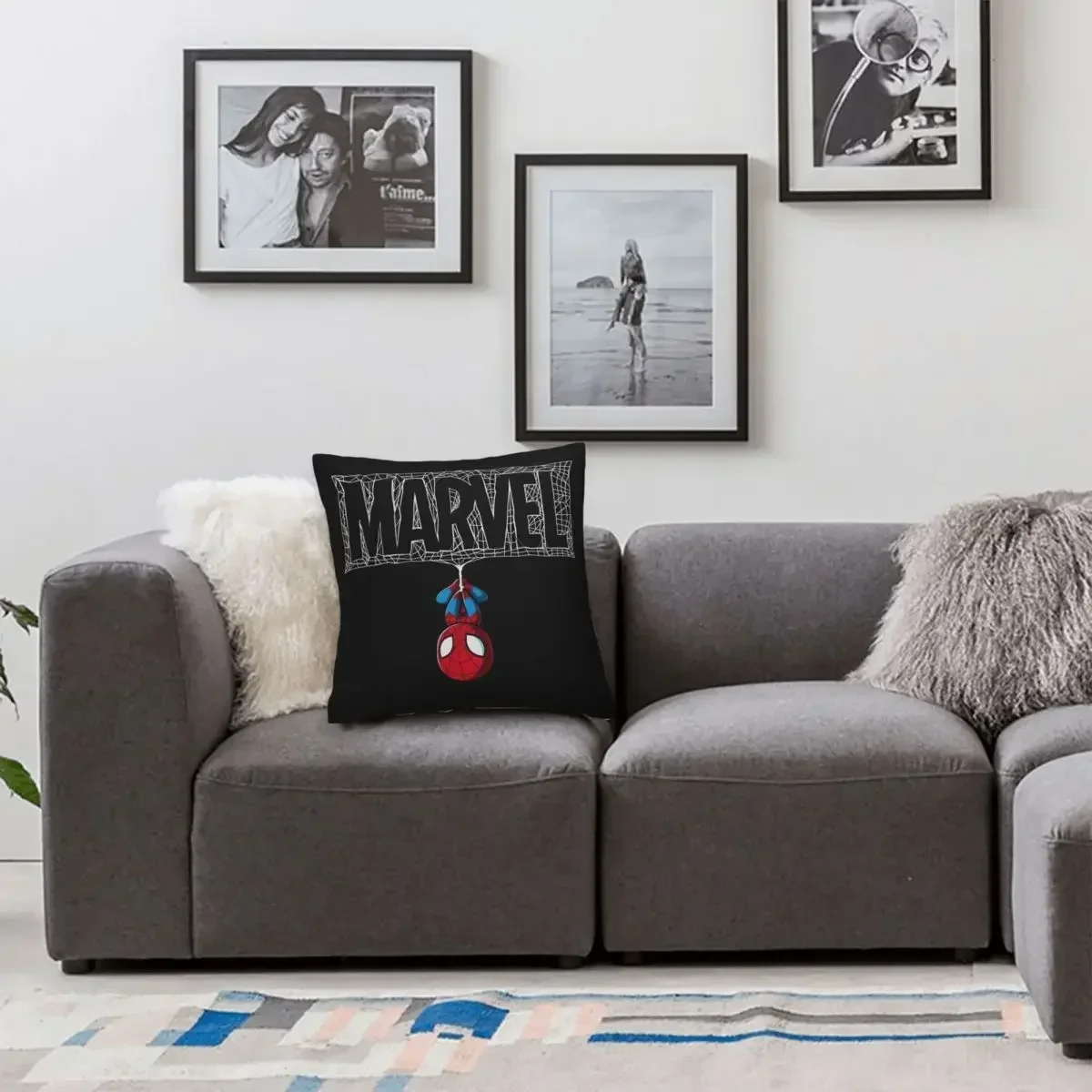 Spiderman Cartoon Cute Pillowcase Double-sided Printing Cushion Cover Decoration Throw Pillow Case Cover Home Square 45*45 cushion cover pillow case cover throw pillow cushions